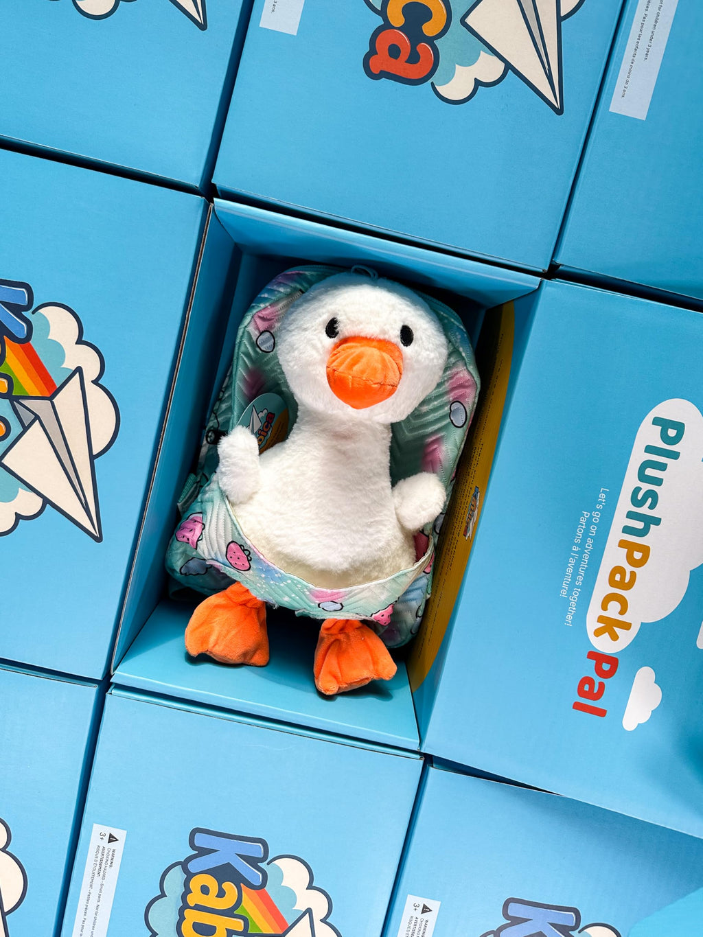 Dave the Duck - PlushPack Pal 2-in-1 Stuffed Animal Backpack