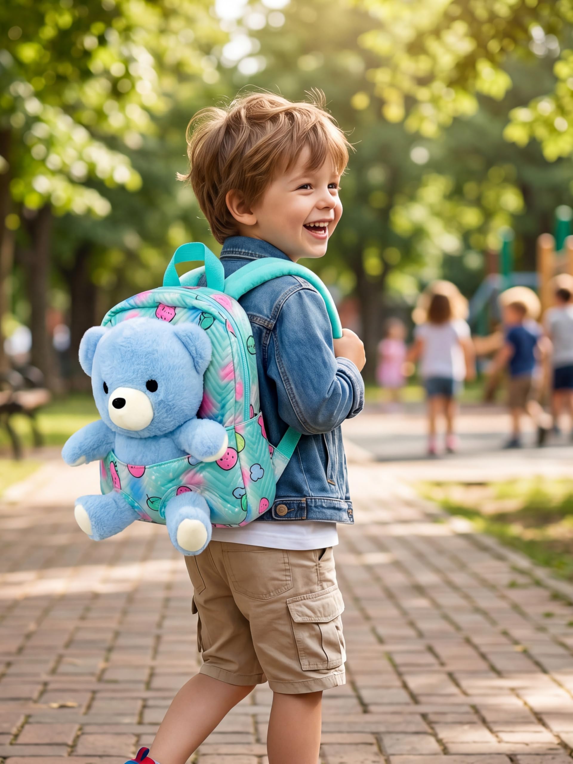 Milo the Bear - PlushPack Pal 2-in-1 Stuffed Animal Backpack