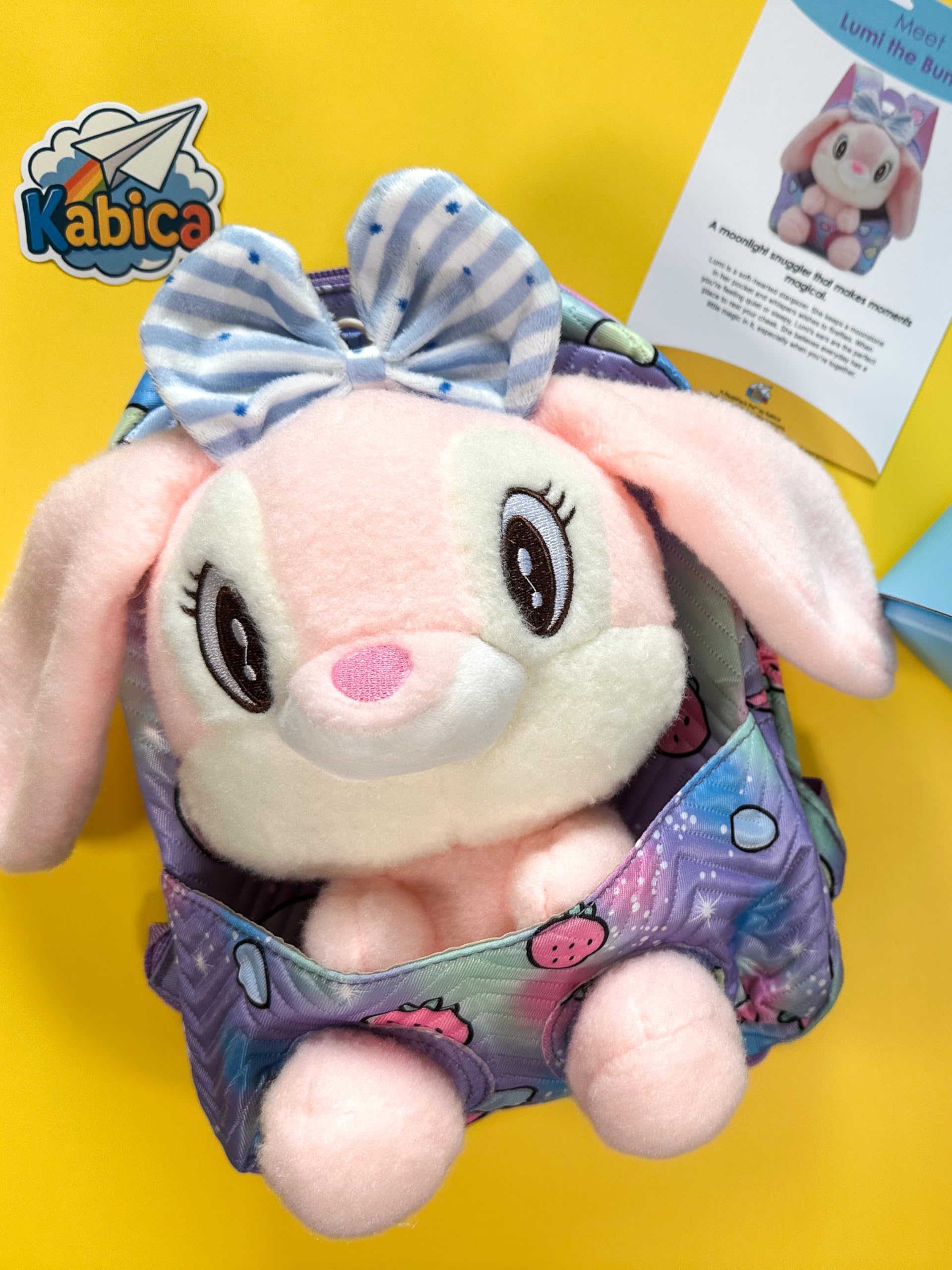 Lumi the Bunny - PlushPack Pal 2-in-1 Stuffed Animal Backpack
