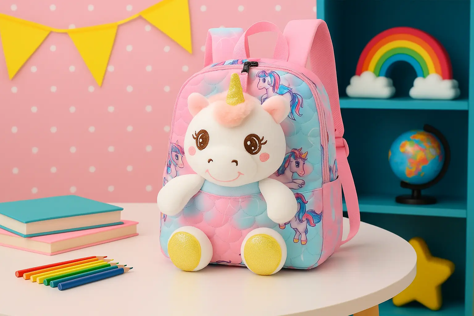 PlushPack Pal Unicorn Toddler Backpack Showcase 3