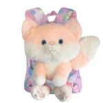 Toddler backpack with plush squirrel character